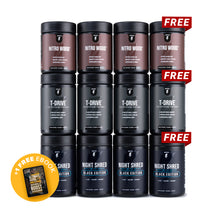ギャラリービューアに画像をロードします、Supercharged Male Stack 3-Month Supply + 1 Stack Free