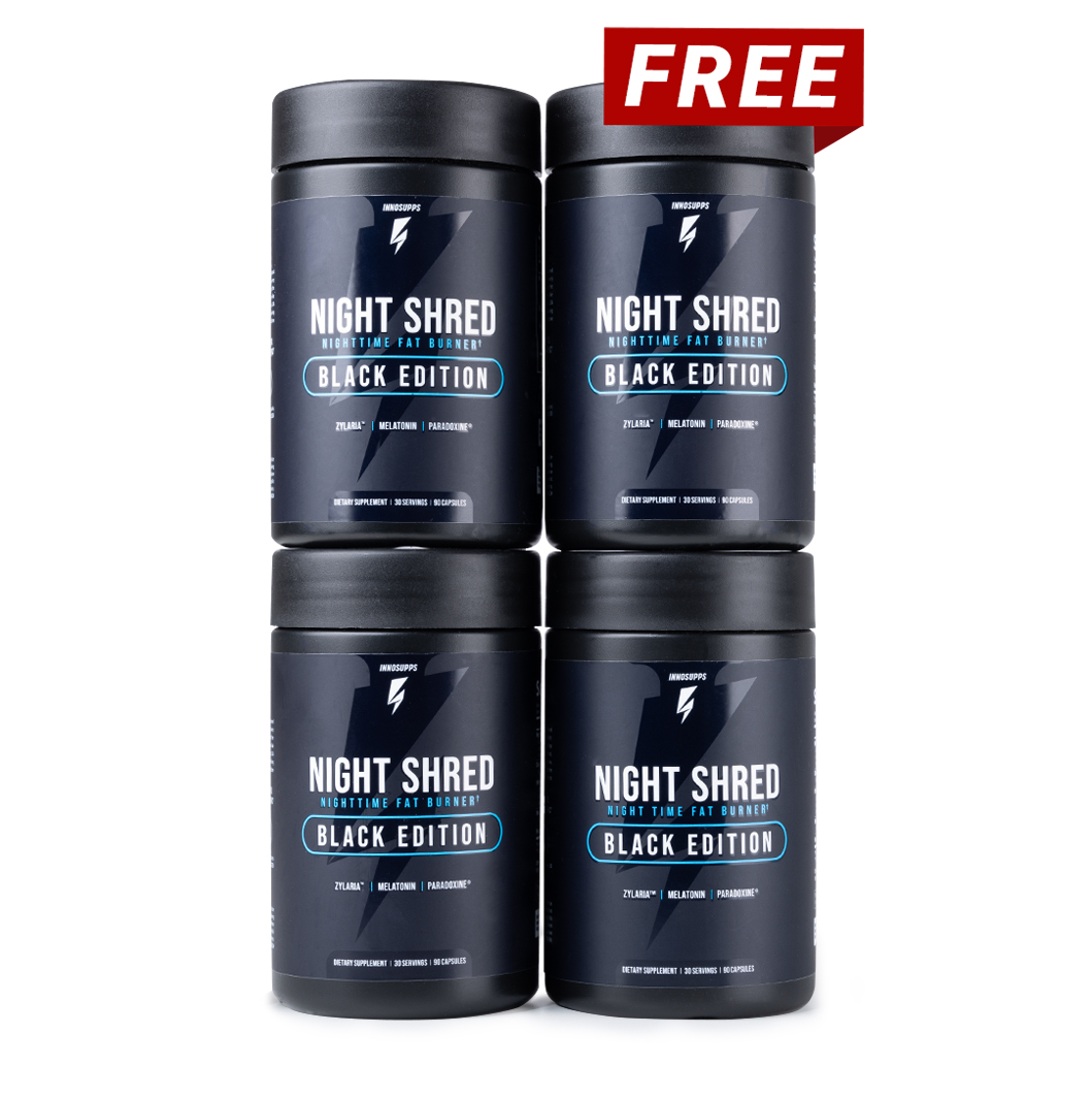 3 Bottles of Night Shred Black + 1 FREE