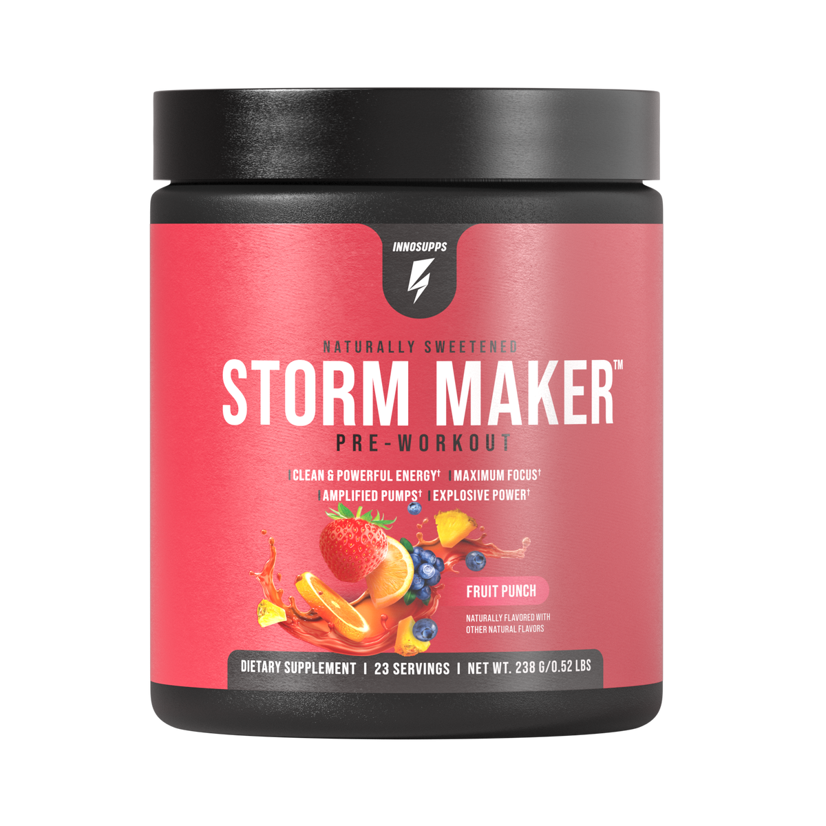 Storm Maker - Pre-Workout & Pump Formula, Naturally Flavored