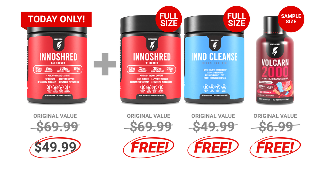 2 Bottles of Inno Shred + Inno Cleanse Special Offer